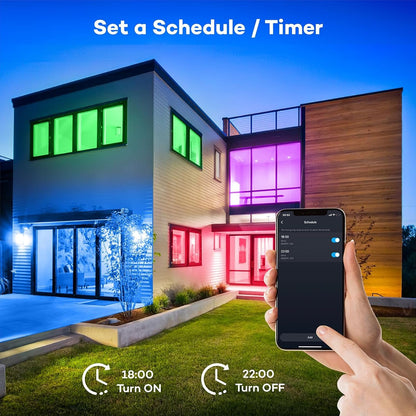 Annaror Smart LED Ceiling Light Fixture WiFi, 13in RGB Flush Mount Lighting Fixture with Remote, Compatible with Alexa Google Home, Low Profile Ceiling Light for Bedroom, Kitchen, Square White