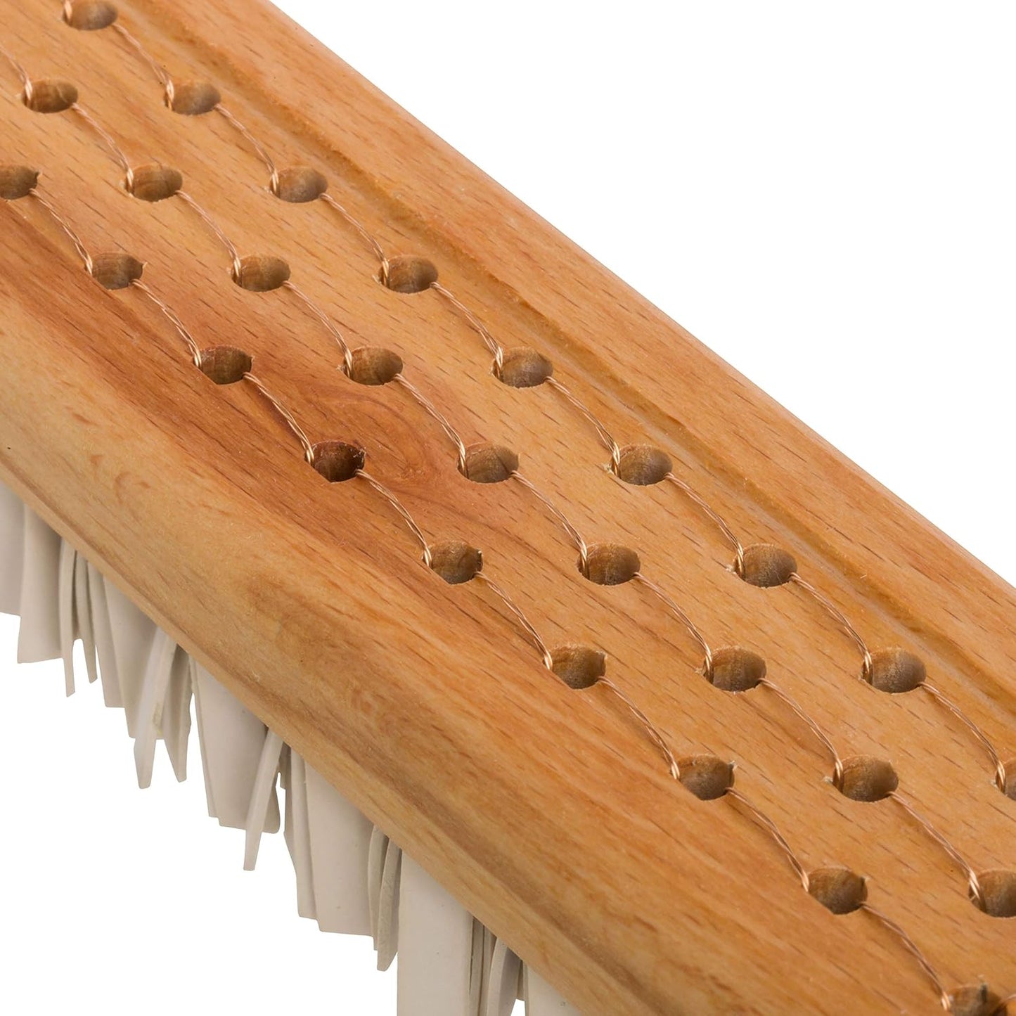 Redecker Natural Lint Brush with Oiled Beechwood, 7-1/4 inches, Easy to Clean Rubber Bristles Effectively Attract and Trap Hair, Made in Germany