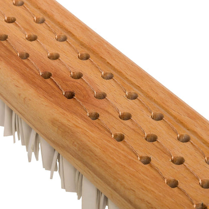 Redecker Natural Lint Brush with Oiled Beechwood, 7-1/4 inches, Easy to Clean Rubber Bristles Effectively Attract and Trap Hair, Made in Germany