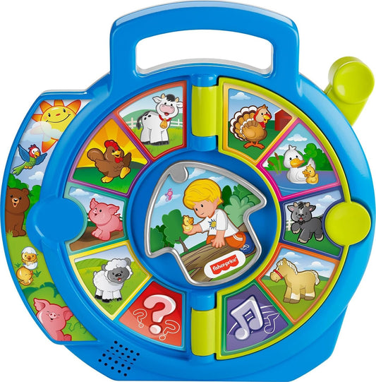 Fisher-Price Little People Toddler Learning Toy World of Animals See ‘n Say with Music and Sounds for Ages 18+ Months