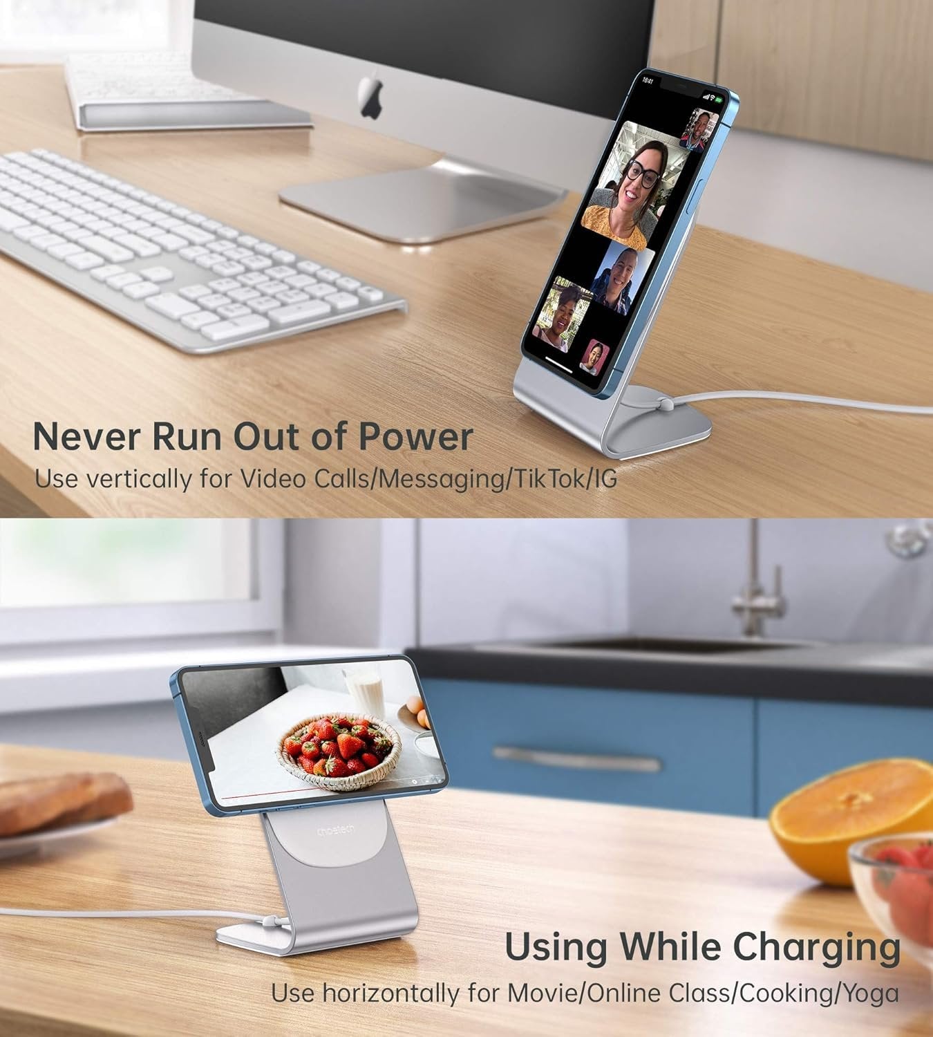 Magnetic Wireless Charger for iPhone 16/15/14/13/12 - Mag Charger+20W USB C Adapter, Fast Wireless Charging Stand/Pad with 5ft USB-C Cable for iPhone 16/15/14/13/12 Pro Max Plus Mini,Mag-Safe Charger