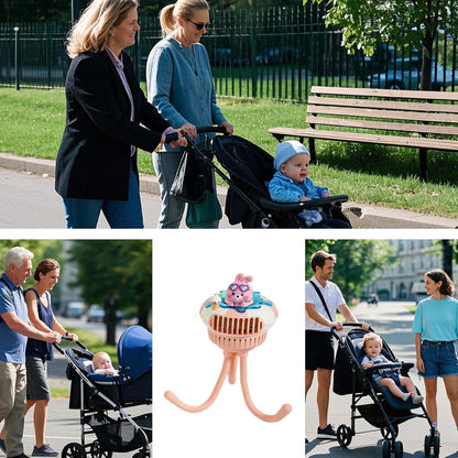 Generico Stroller Fan, Portable Baby Fan, Quiet Travel Gear, 3 Speed Settings, Compact Cooling, Ideal for Outdoor Camping, Car Seat, Crib, Bedroom, Sleeping Time