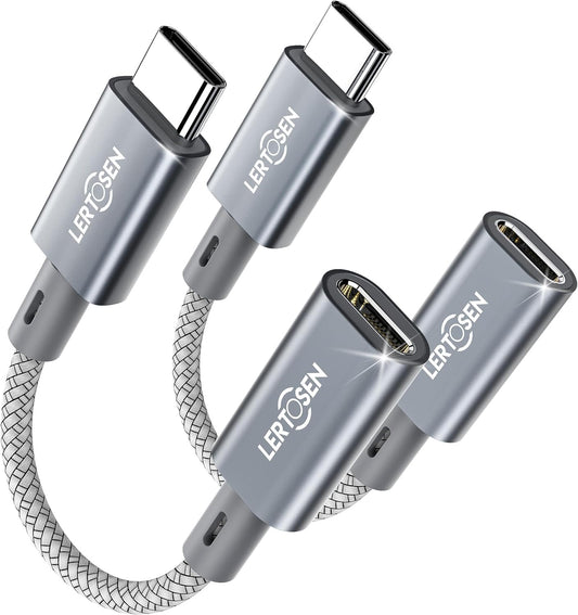 Lightning to USB C Adapter (2 Pack) Support Fast Charging & Data Sync,Lightning Female to USB C Male Adapter Type C Charger Converter Cord Cable for iPhone 16 15 Pro Max Plus,iPad,Not for Audio/OTG