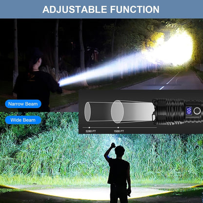 taoquwe Flashlights High Lumens LED Rechargeable, 990000 Lumen Super Bright Flashlight High Power USB Flash Light,Waterproof Handheld LED Flashlight for Camping Hiking