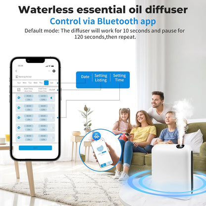DAKISTF - Home Scented Air Machine, 1500 Square Feet Coverage, Hotel Collection Diffuser with Smart Cold Air Technology, Bluetooth Essential Oil Diffuser Without