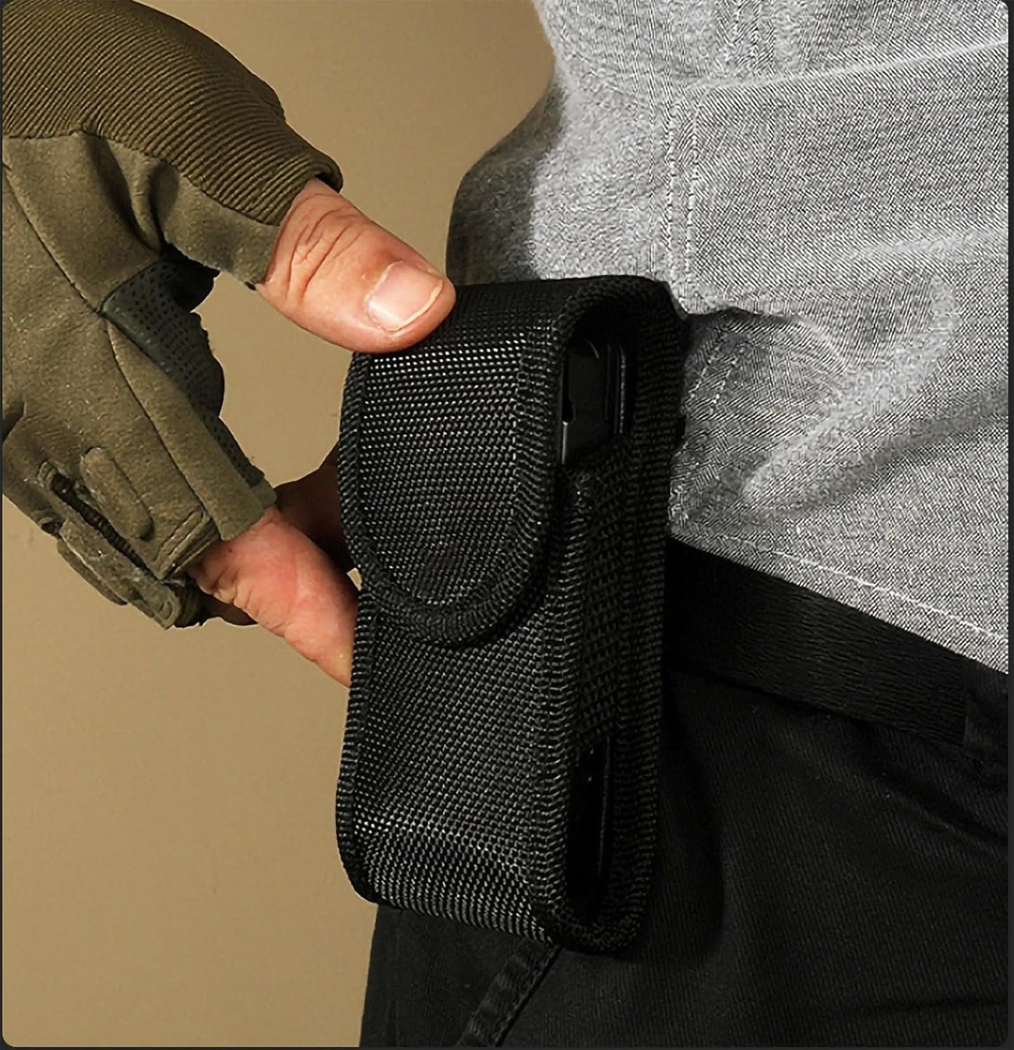 LMX 14 in 1 Pocket Multitool Pliers, Gifts for Men, with Safety Lock and Nylon Sheath for Survival, Camping, Hunting, Fishing and Hiking (Black)