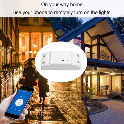 WiFi Smart Switch Compatible with Alexa & for Home Timer 10A/2200W Wireless Remote Switch for Android/iOS APP Control for Electric Appliances Universal Smart Home Automation Module