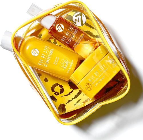 W7 VAY-CAY Be Adventurous Travel Skincare Set | Cleansing Shower Gel, Body Butter & Body Spray | Energizing and Moisturizing Products for Radiant Skin