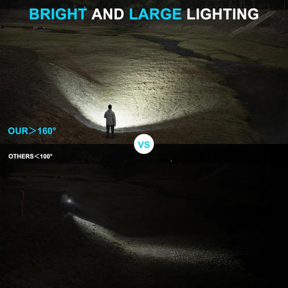 WUBEN C3 Flashlight Rechargeable 1200 High Lumens, LED Tactical Flashlight Super Bright, IP68 Waterproof Flash Light with 6 Modes, Lampe de Poche for Outdoor, Emergency, Camping, Hiking, Home