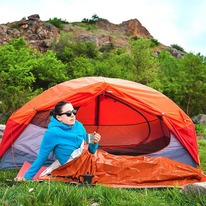 Emergencys Blanket Survival Sleeping Bag, Lightweight Survival Blanket Foil, Emergencys Thermal Blanket Survival Gear, Waterproof Survival Bivy Bag for Outdoor