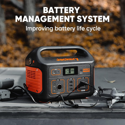 Jackery Portable Power Station Explorer 500, 518Wh Outdoor Solar Generator Mobile Lithium Battery Pack with 110V/500W AC Outlet for Home Use, Emergency Backup,Road Trip Camping (Solar Panel Optional)…
