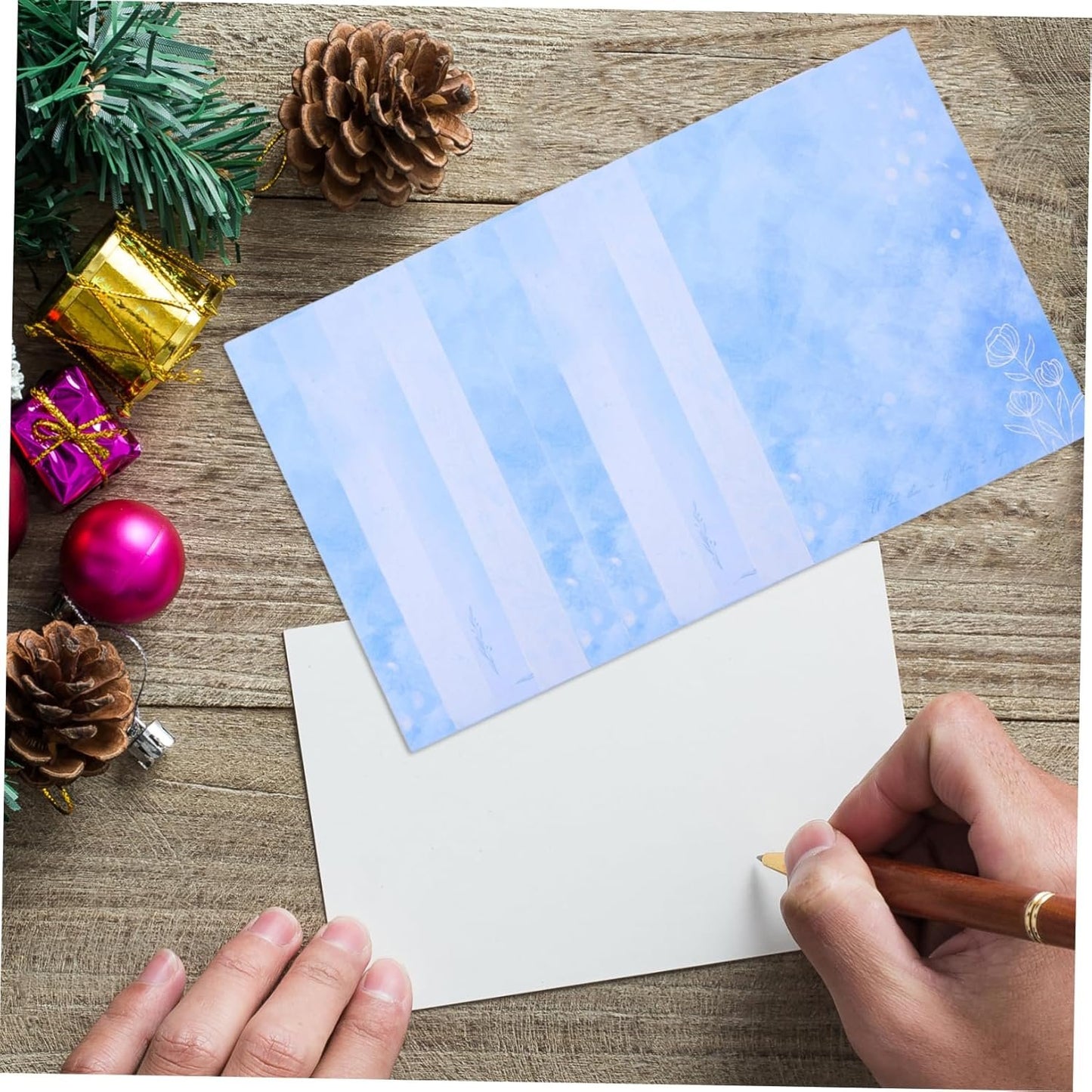 Holibanna 10Set Writing Paper Set with Envelopes Vintage Romantic Design Stationery for Craft Projects