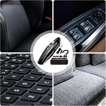 Générique Cordless Handheld Vacuum, Rechargeable Car Set, 11.81 x 3.54 in Automobile Detailing, Portable Air Blower, Compact Desktop Cleaning for Kitchen, Vehicle, Computer, Home Use