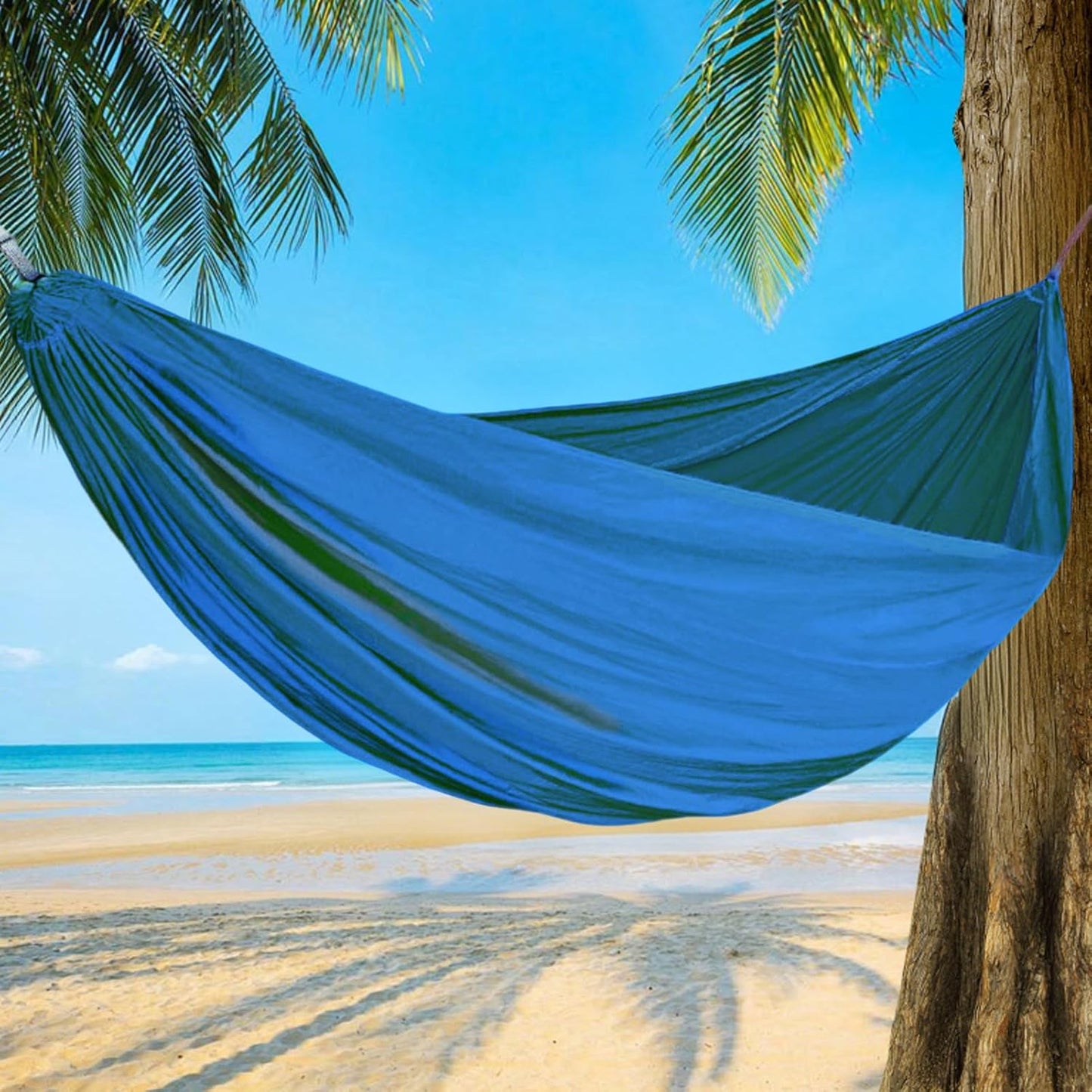 Hammock for Camping,Folding Travel Hammock Camping Supplies | Portable Outdoor Gear with 2 Tree Straps & Bag, Travel Accessories Survival Gear for Hiking