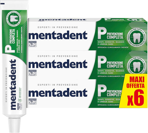 Mentadent Toothpaste 6 x 75 ml