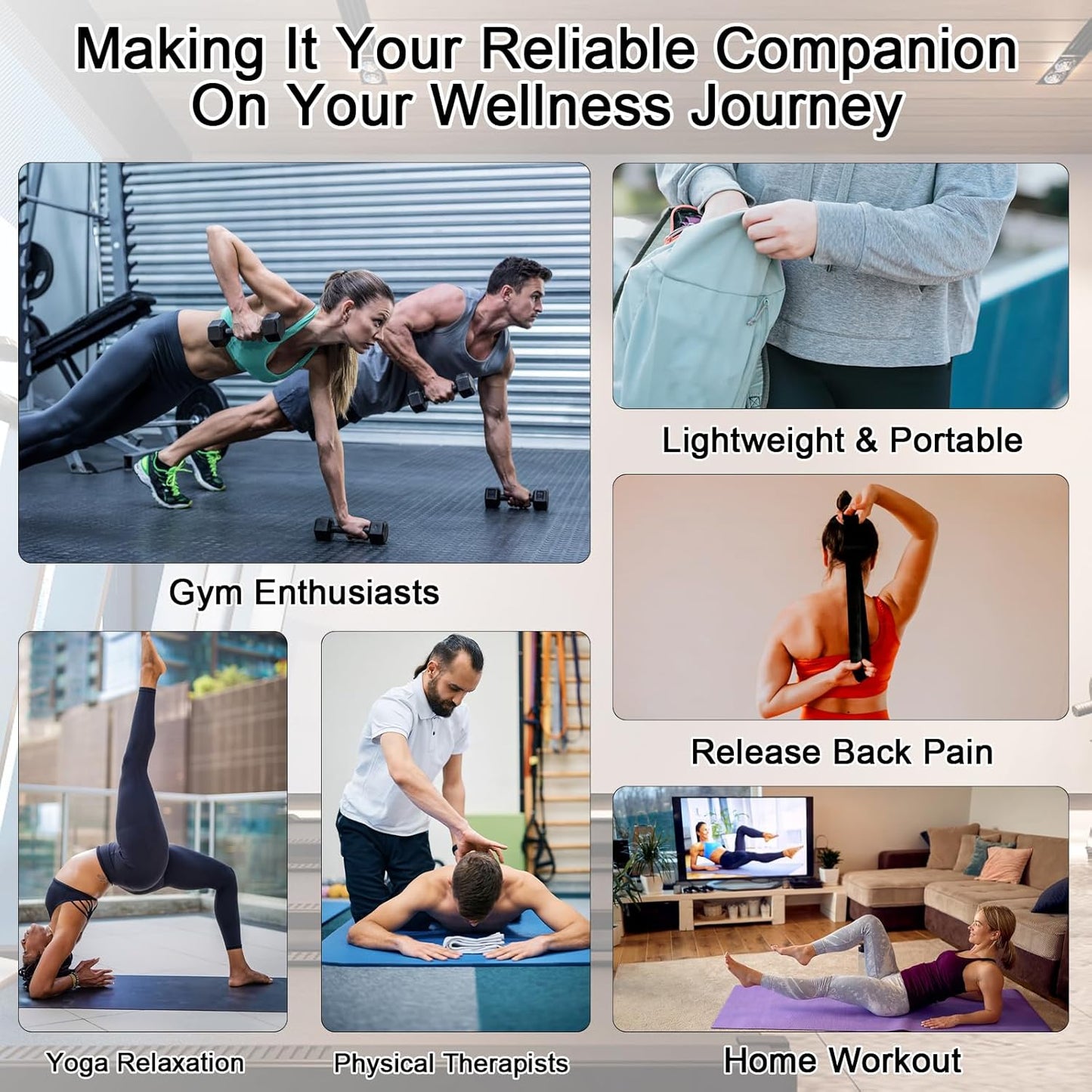 Premium Muscle Roller The Ultimate Massage Roller Stick 17 Inches Recommended by Physical Therapists Promotes Recovery Fast Relief for Cramps Soreness Tight Muscles-Black