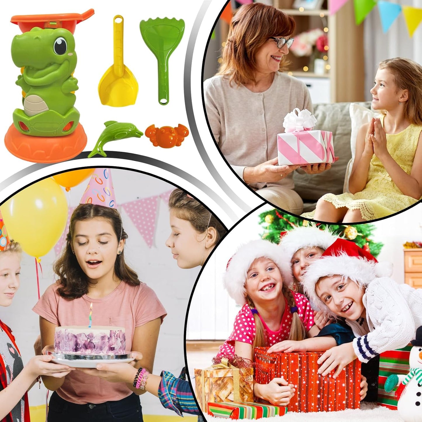 Iouyjiu Sandbox Play Game, Outdoor Water Park Toys, Pool Party Sand Toys with Sturdy and Safe Materials for Outdoor Activities and Exploration in Toddler, 1 Set