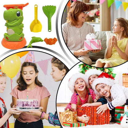 Iouyjiu Sandbox Play Game, Outdoor Water Park Toys, Pool Party Sand Toys with Sturdy and Safe Materials for Outdoor Activities and Exploration in Toddler, 1 Set