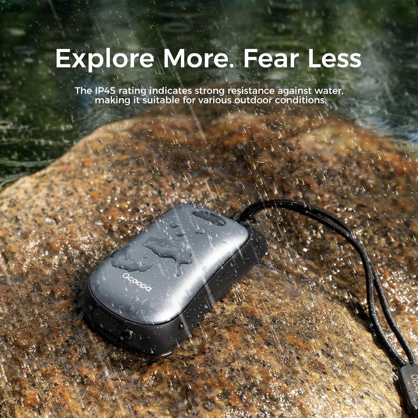 OCOOPA Magnetic Rechargeable Hand Warmers 2 Pack, IP45 Water Resistant, UL Certified, Portable Ergonomic Electric Handwarmer, Up to 9hrs, Pocket Size, Tech Gifts for Men, Raynauds, Outdoors, UT4 Urban