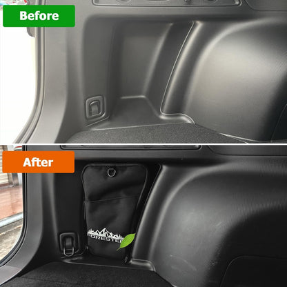 Trunk Upgrade, Trunk Organizer Pocket Multifunction Backpack, Trunk Cubby Storage bag, Cargo side pocket For Subaru Forester SK 2024 2023 2022 2021 2020 2019,Only For Driver's Side, Black, 1 pc