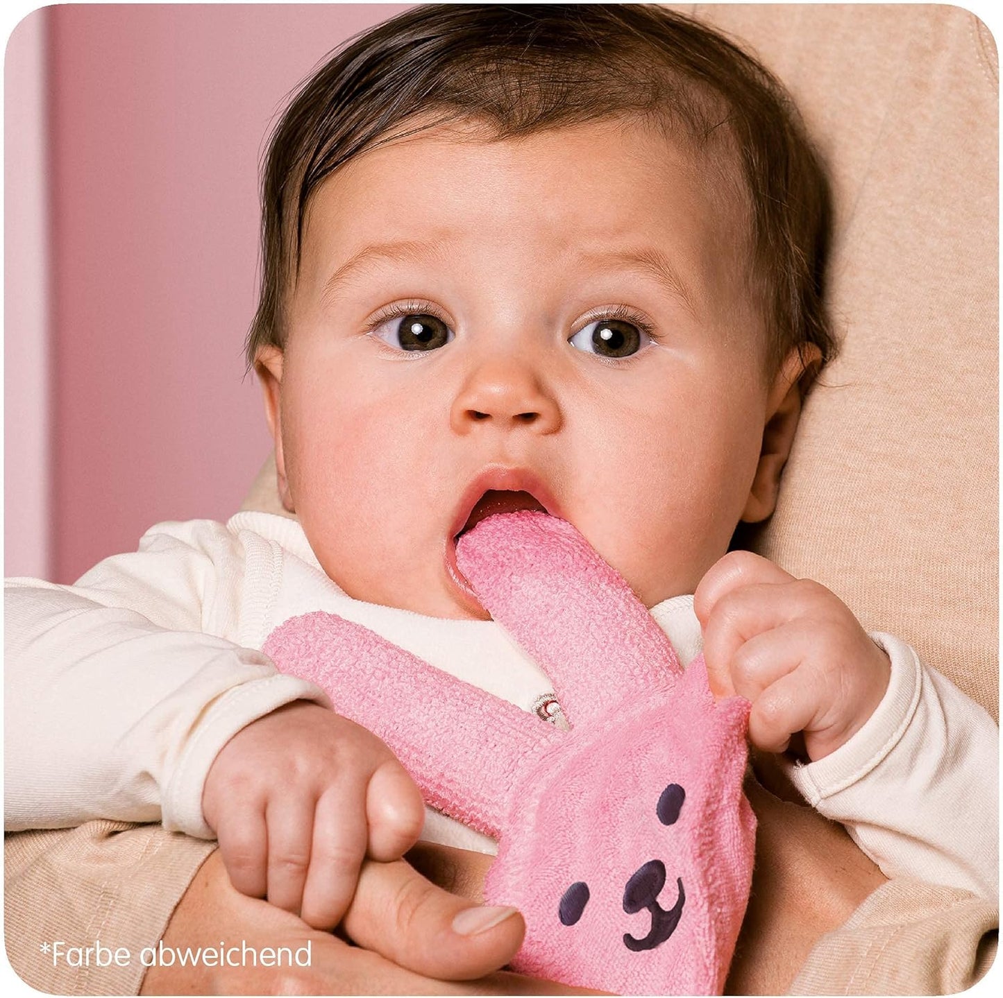 MAM 922422 Oral Care Rabbit Oral Care Glove Pink
