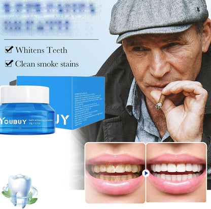 Youbuy Whitening Cream, Teeth Whitening Powder, Simply White Teeth Whitening Powder, Instant Whitening and Stain Removal, Enamel Powder, Cleaning Tooth Fresh Breath Care Oral (2)