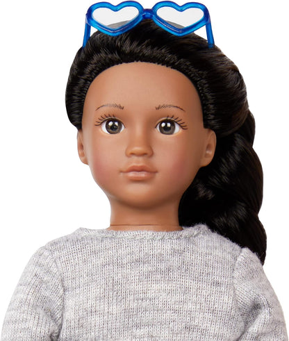 Lori Mini Doll & Toy Dog - 6-inch Doll & Boston Terrier Pup - Play Set with Outfit, Animal & Accessories - Playset for Kids - 3 Years + - Ilyssa & Indigo