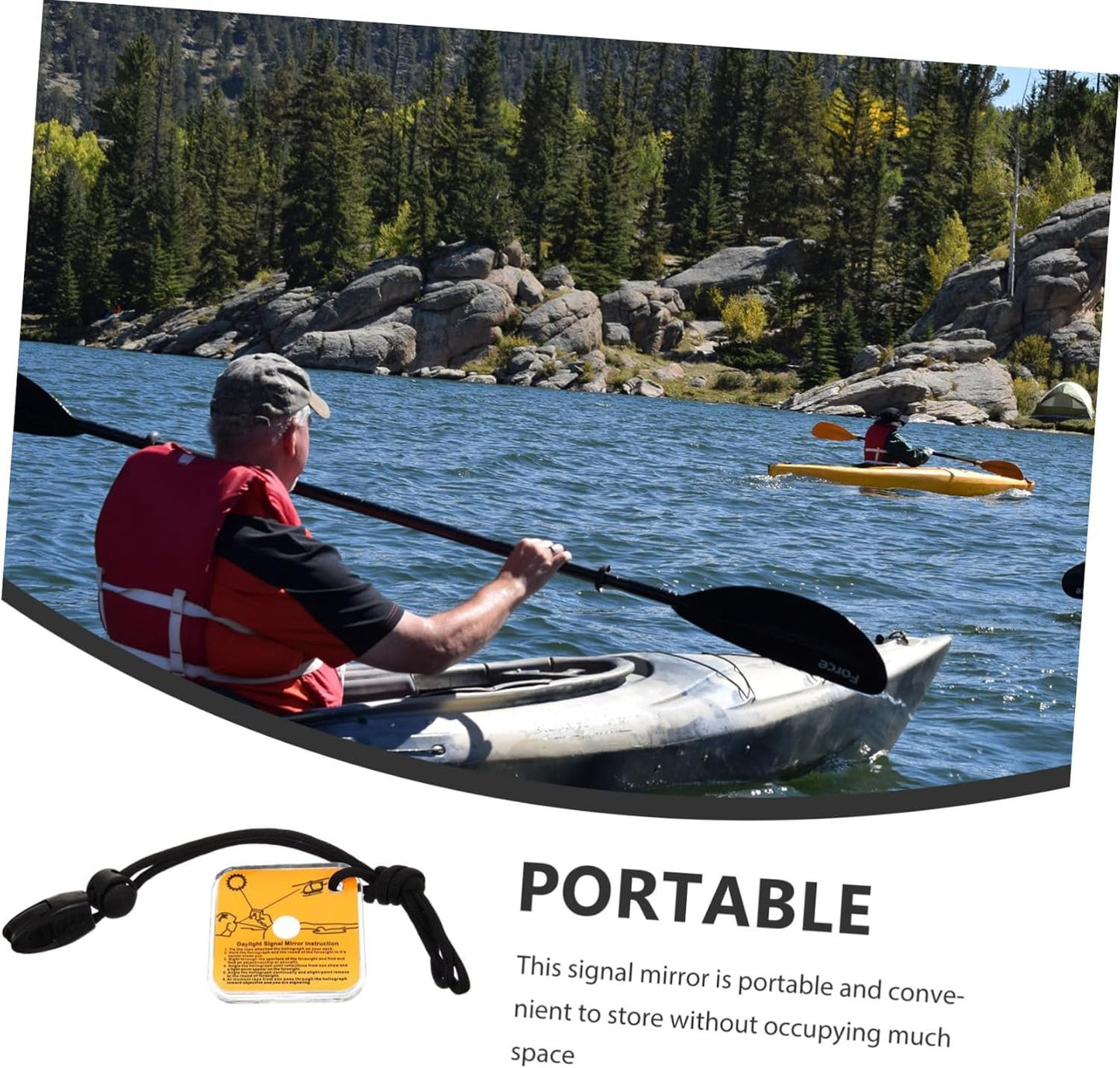 BESPORTBLE Survival Signal Mirror Camping Portable First Outdoor Coast Emergency Night Camper Acrylic