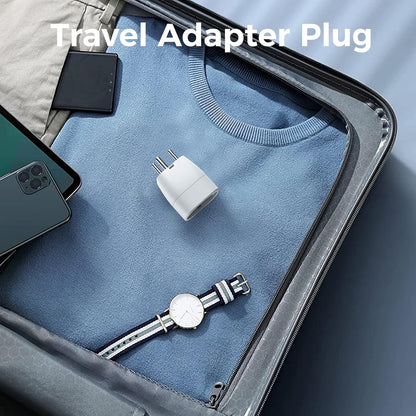 Oliveria 2 Pcs Travel Adapter EU India Travel Plug Adapter Schuko EU to Type D Plug for India, Sri Lanka, Nepal, Congo Travel Adapter