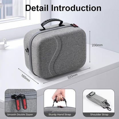 Case for Meta Quest 3S/Quest 3,Large Carrying Case for BOBOVR S3 Pro/Kiwi Design Battery Head Strap, Controllers and Other Accessories, Portable Hard Travel Bag for Oculus Quest 3S/Quest 3
