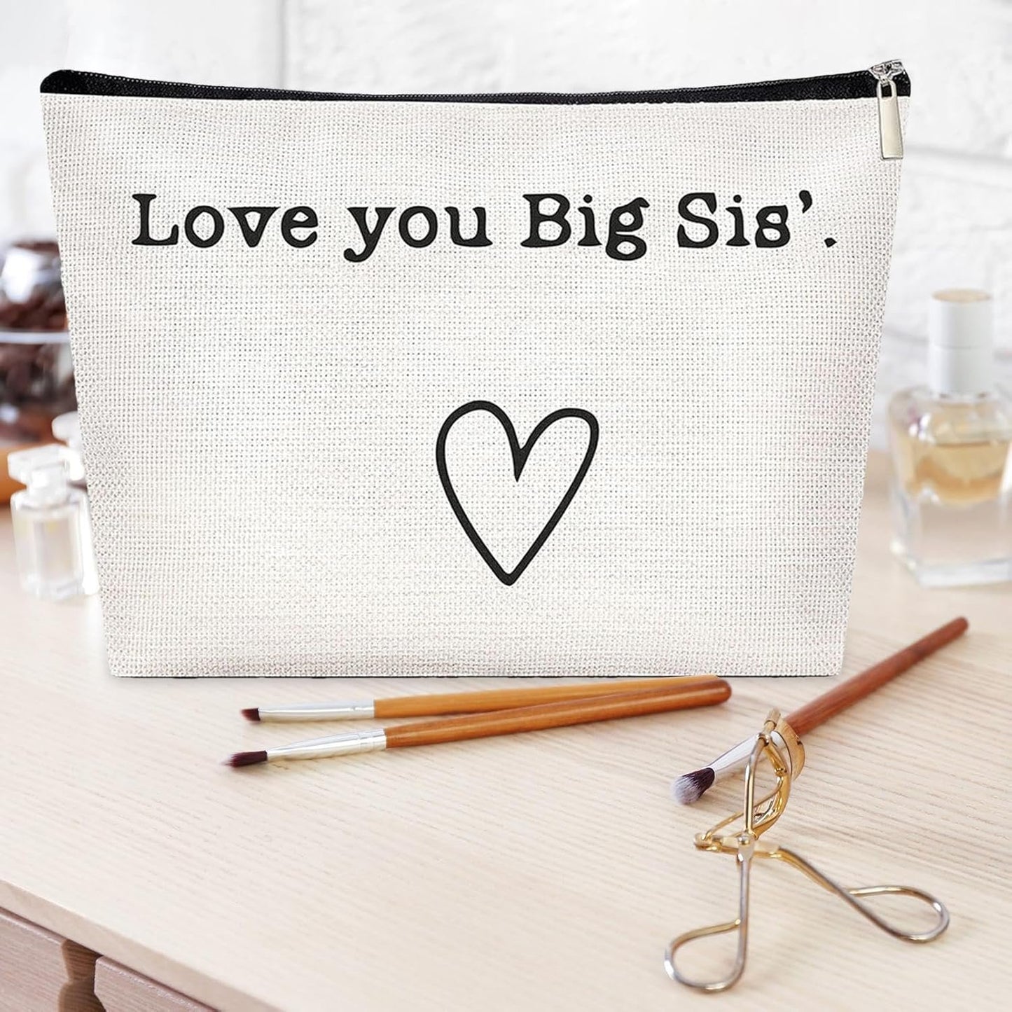 Toiletry Bag Travel Bag - Large Organizer Sister,Funny Christmas Birthday, Large Portable Travel Toiletries Hygiene Bag for Accessories Shampoo Toiletries