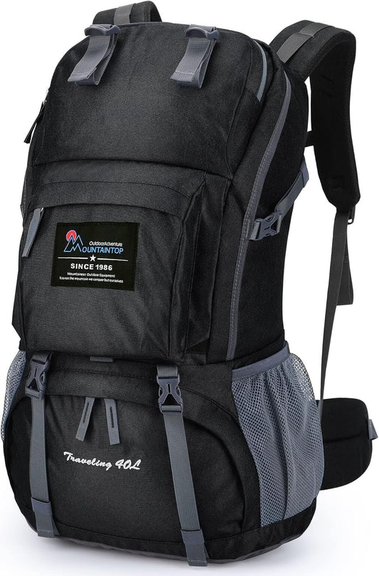 Mountaintop 40L Hiking Backpack Outdoor Camping Lightweight Daypack Travel Backpack for Men Women