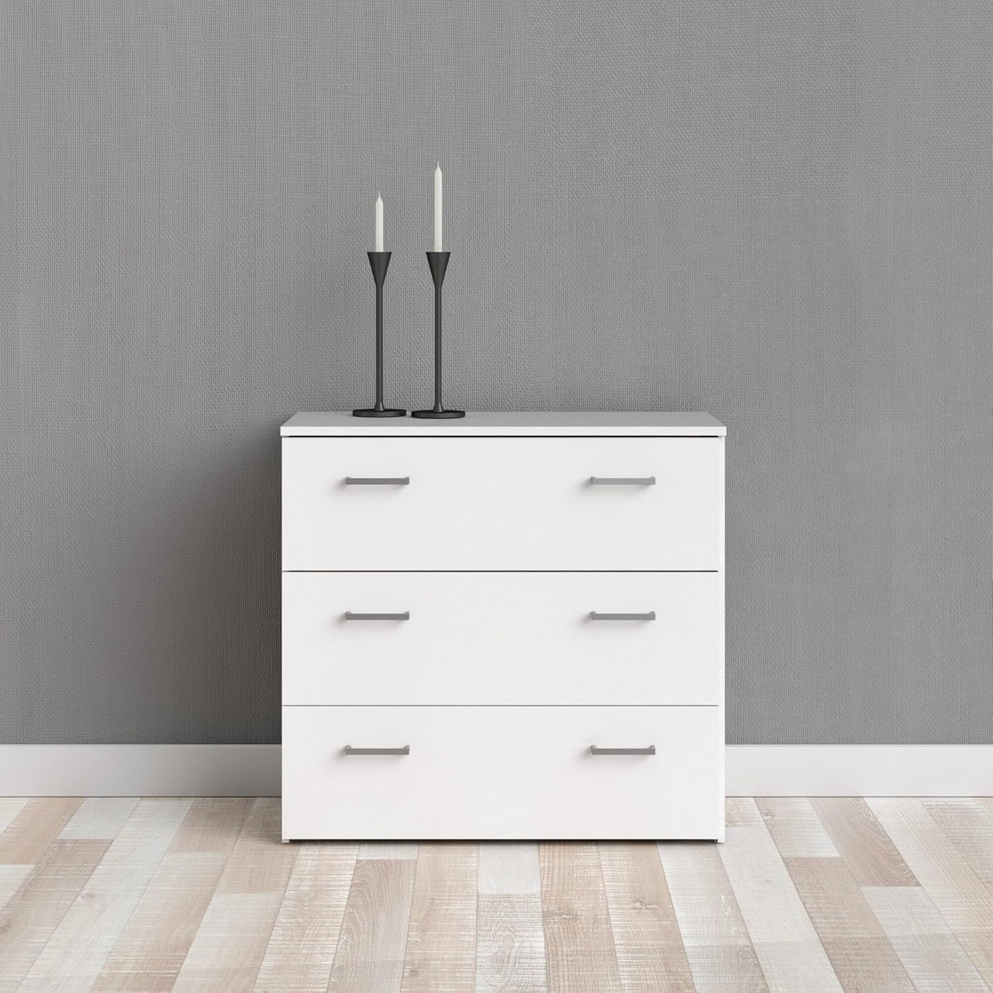 Dmora - Addie Chest of Drawers, Multi-Purpose Settimino, Bedroom Dresser, Cabinet with Drawers, 74 x 36 x H 70 cm, White