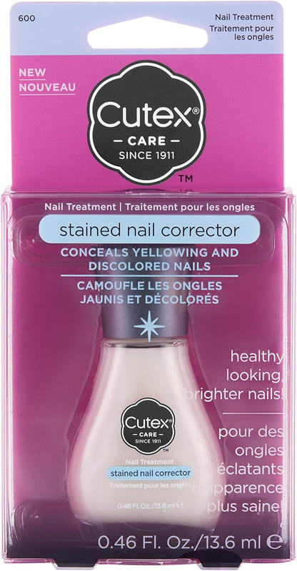 Cutex Stained Nail Corrector Treatment Nail Care Treatment Corrector Stained Nails for Yellow Spots and Off Colour Nails - 15ml
