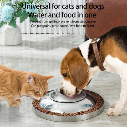 Pcingsia Ciotola per animali domestici a mangiare lentamente, ciotola per irrigazione lenta, per animali domestici di piccole e grandi dimensioni, cibo secco e umido, antiscivolo, per crema di