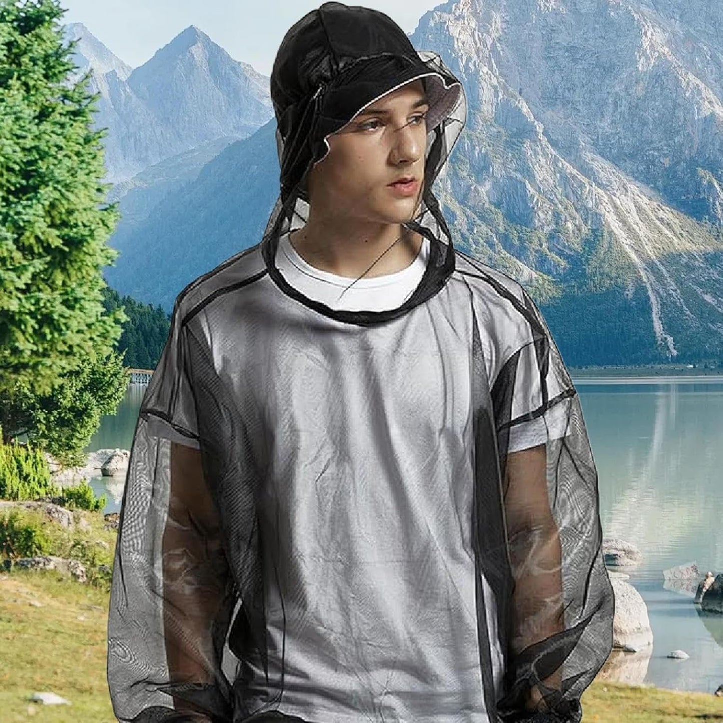 Jacket - Lightweight Netting Fly Suit, Mesh Protective Jacket | Breathable Full-Coverage Protection Gear, Hiking Gear for