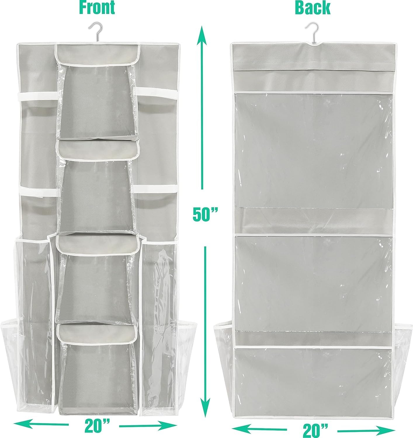 SimpleHouseware Double-Sided Hanging Gift Bag & Wrap Organizer