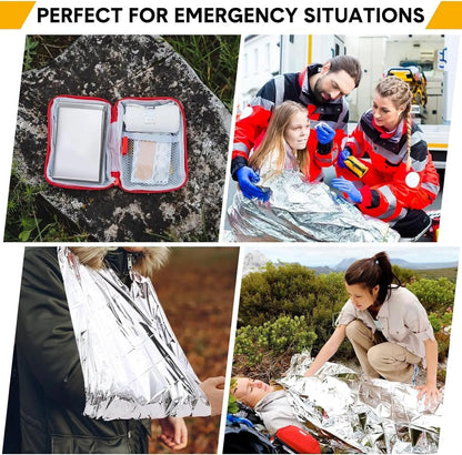 Atlas Adventure Equipment Emergency Survival Blanket, Mylar Thermal Blanket, Gigantic Space Blanket 82" x 63" (1)