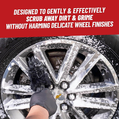 Chemical Guys Gerbil Wheel and Rim Brush, Safe for Exhaust, Tires, Rims, Engine Bays, & More