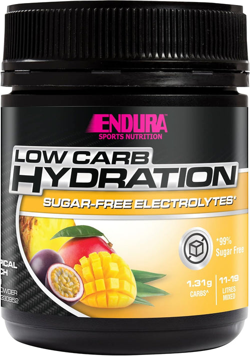 Endura Rehydration Electrolyte Powder - Low Carb Fuel - Tropical Punch Flavoured - 135g
