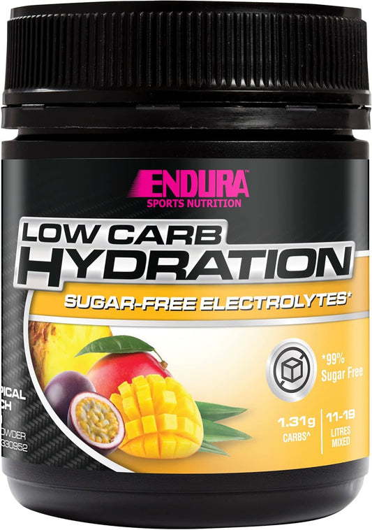 Endura Rehydration Electrolyte Powder - Low Carb Fuel - Tropical Punch Flavoured - 135g