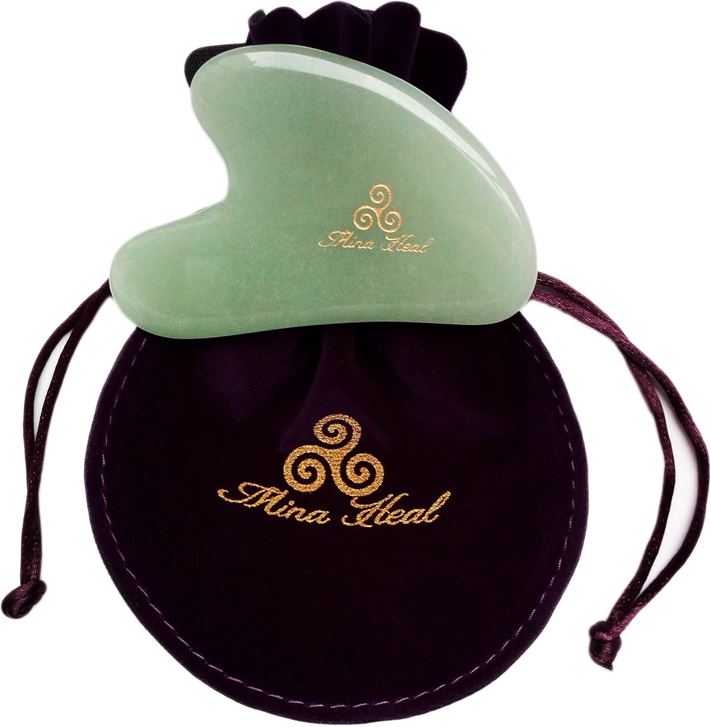 Jade Stone Facial Massager for Facial Lifting and Tightening Massage, Anti-Wrinkles, Anti-Aging Gua Sha Wrinkles Removal Massage, Skin Care and Rejuvenation