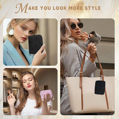 Women's Make-up Bag, Small PU Makeup Bag for Cosmetics, Women's Multifunctional Makeup Bag, Portable Travel Toiletry Bag, Waterproof Toiletry Bag, Gift Ideas, A-pink, Lipstick Organizer Bag