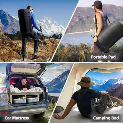 Comfeezzz CertiPUR-US Memory Foam Camping Mattress Pad Portable Roll Up Sleep Mat for Floor, Tent, Car, Guest Bed Outdoor Cot Lightweight Waterproof Cover with Travel Bag 190 x 76cm