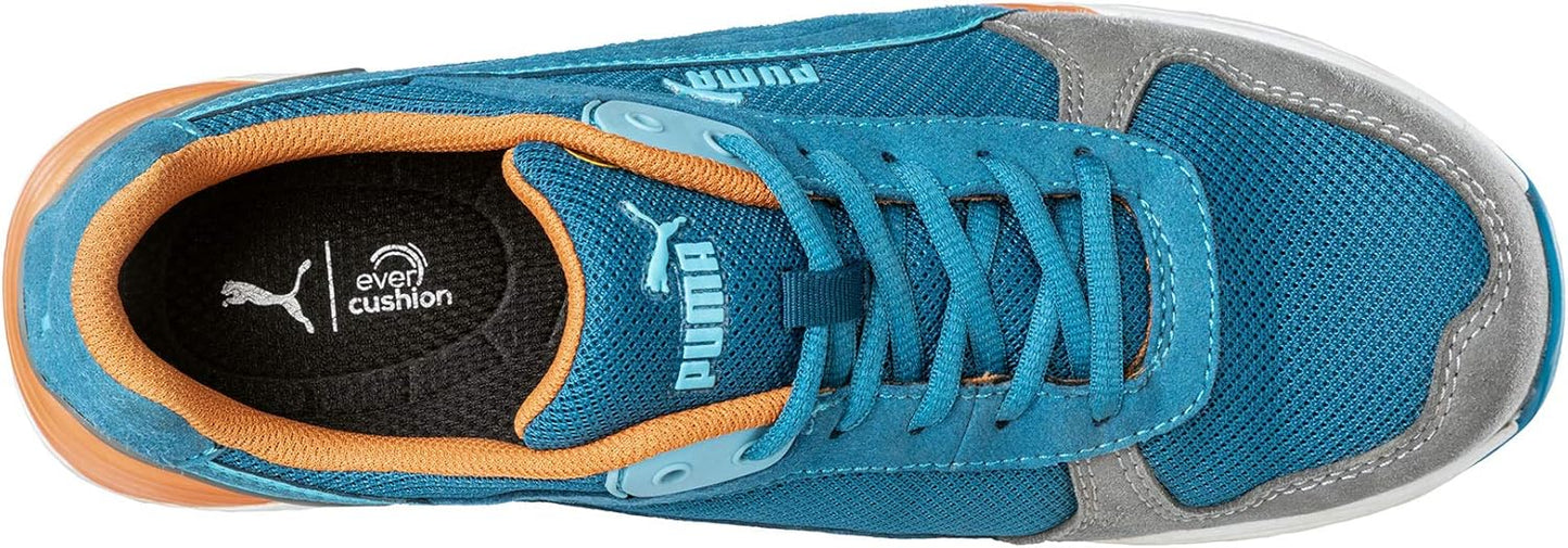 PUMA Safety Frontside Low S1P ESD HRO SRC Safety Shoes, Fiberglass Hood, Anti-Slip, Heat Resistant, Metal-Free, Mens
