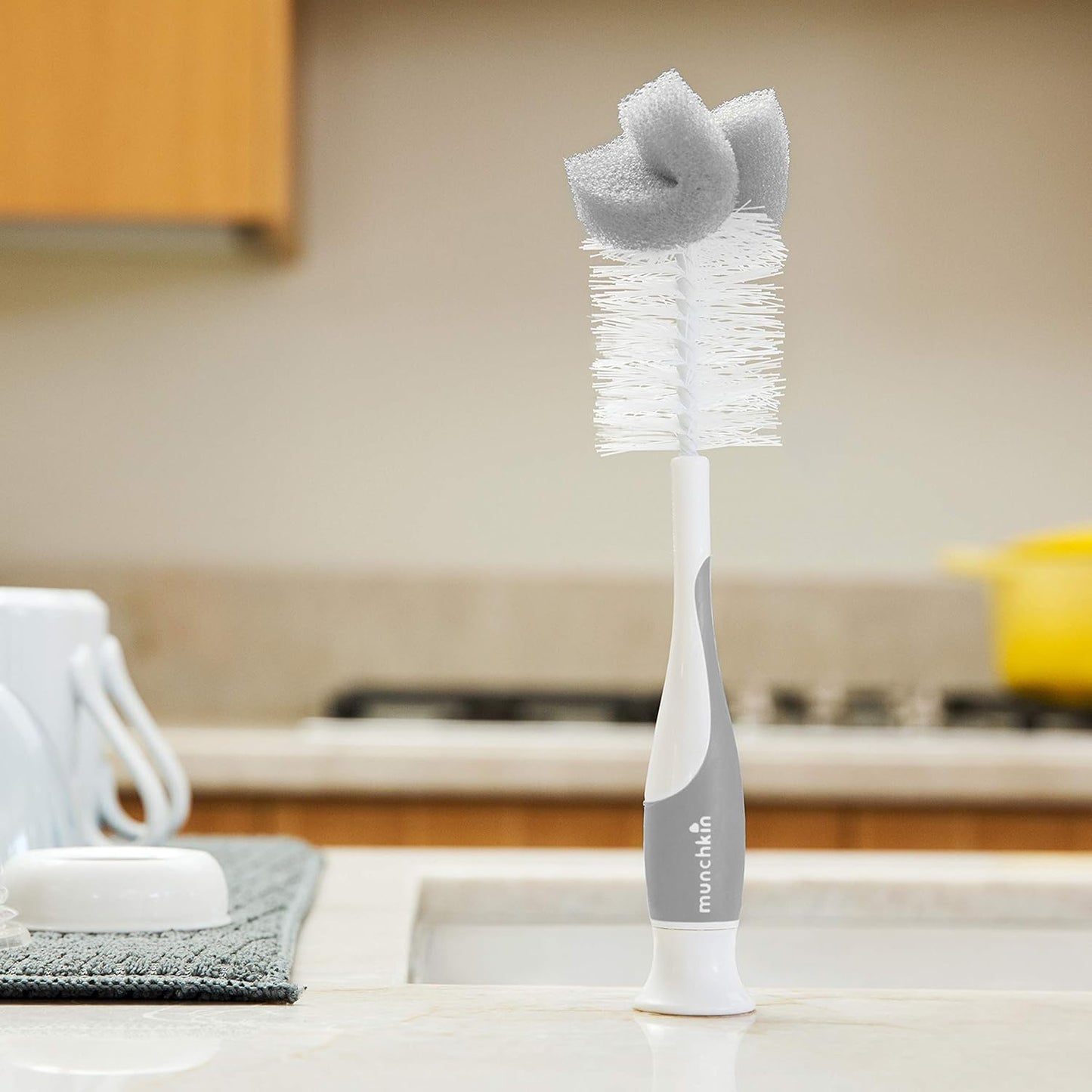 Munchkin® Sponge™ Bottle Brush, 2 Pack, Grey