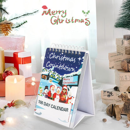 KufaerBeam Christmas Calendar 2024 100 Days Countdown Calendar Christmas Advent Calendar Countdown for Kids, Christmas Party Gifts for Home, Office, Room