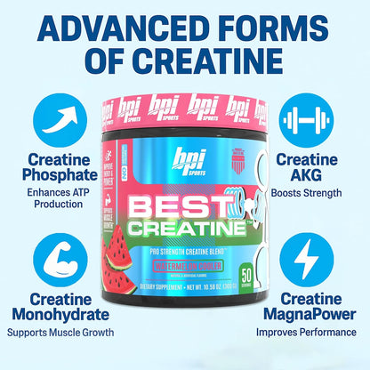 BPI Sports Best Creatine, 50 Servings, Watermelon Coolor, 0.3 Kilograms