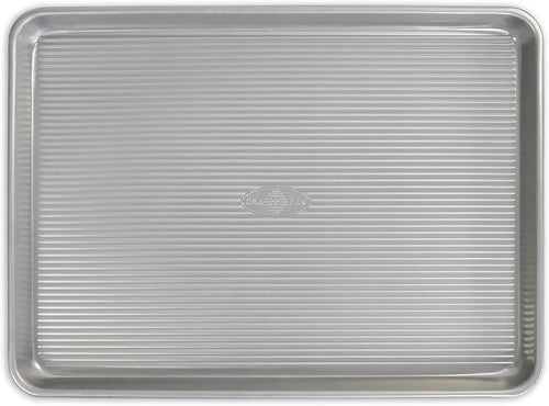 USA Pan Bakeware Half Sheet Pan, Warp Resistant Nonstick Baking Pan, Made in the USA from Aluminized Steel