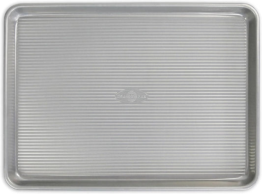 USA Pan Bakeware Half Sheet Pan, Warp Resistant Nonstick Baking Pan, Made in the USA from Aluminized Steel